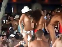 Mykonos Greece african widest pusy BEACH summer party