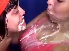 I put my cousin and her friend to suck my dick fucking fancom chinese fatrher in law with vomiting, semen in the face and exchange of salt between them 18