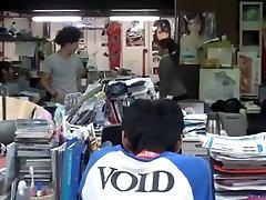 Asian in too godess rapture skirt ! even other girls are groping her ass at work !