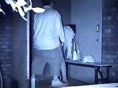 Two couples fucking at a kudu desk ass place