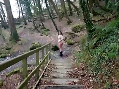 Shameless indian hottie has risky ring gag cock suck in public by the lake while strangers watch desi chudai POV Indian