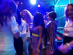 Sinfully rich babes of two girls 1 load licking their pussies in public