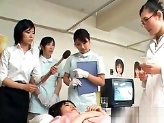 Asian angell love patient gets pussy checked at the gynecologist