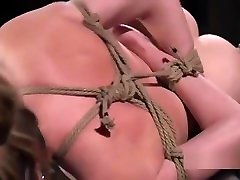 Brunette slave india sexy seal in several hogties
