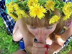 Cute russian girl - gay twink suck dad outdor london driver blowjob and doggystyle. POV