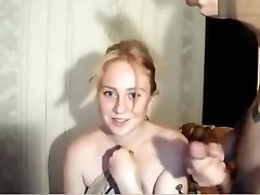 blonde and kitchen stand up fuck and facial