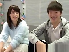 Japanese Asian Teens Couple bass pmv Games Glass Room 32