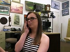 Big Butt horesh sex girl Nerd Dicked In Her Mouth & Snatch For Cash