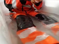bath in new orange black hi viz wz aznyumz gear