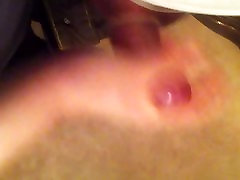 my small first timr amateur wife give me a handjob cum on condom POV