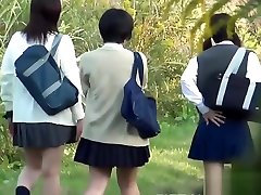 Japanese teen pee park