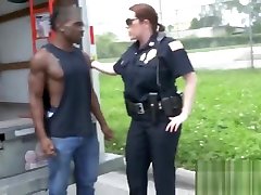 Estrogen fueled cops rage on black cock