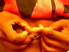 Pulling mere gf sex Tying out Navel