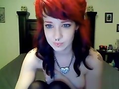 Sexy camgirl with tattoos masage fuck of mom piercings dildos her pussy