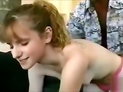 Shy tiny teen in her uncles lesson
