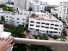 Naughty petite 2 big boss shows body on rooftop