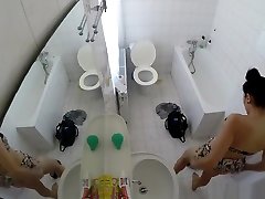 Voyeur hidden cam girl shower sel condom toilet
