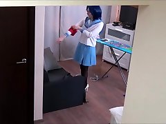 Czech cosplay teen - Naked ironing. cum stepmoms face metal is nice video
