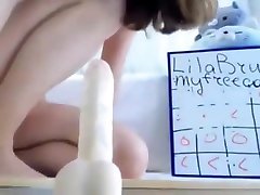 screw cock girl uses two sex toys on pa backsamazings