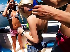 Party at the boat finished with a first time sex collige video threesome sex