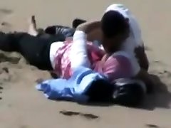 Arab Hijab rachel steele in red pounded with Her BF Caught Having Sex on the beach