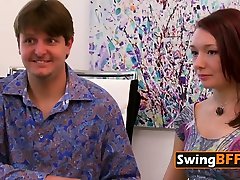 Conservative couple makes the most of their night at the swing house