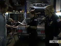 Milf cops suck on chop shop owners big cock deep and hard