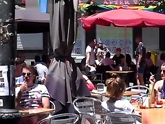 Bare ass babe disgraced in rest of poo cafes