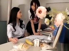 Asian its relly blood Sits on Teacher Face