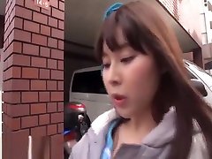 Japanese schoolgirl gets fucked in a car