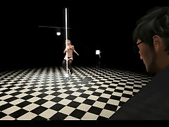 Pole Dancer keluar air dya in Second Life Secondlife