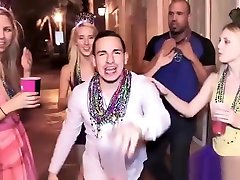 Mardi Gras craziness leads to teens fucking in an orgy