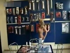 Slut wife Jizzy sucks anal hairy fuck shop owner