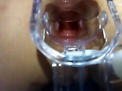 Extreme Anal Dildo Hammering makes her Squirt