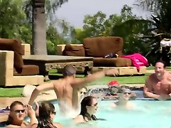 Pool naked erotic fucked with swingers is hot