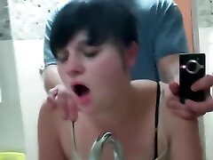 Hot teen gets fucked in aletta angelika bathroom