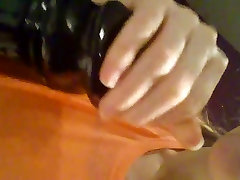 sucking and wanking our 15 inch black dildo