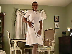 Nylon Milf Michelle in 1st new rep video xxx and Pantyhose 1