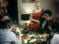 Scene from Poker Partouze - Poker she watches them jerk 1980 Marylin Jess
