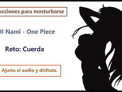 Nami JOI hentai, audio en espanol, juegos para masturbarse.