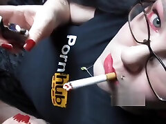 Blowjob For iran xxx girls amateur com with Smoking and Lipstick!