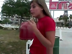 Petite teen flashing her priya actress and pussy off in public