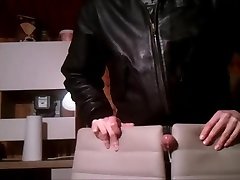 horny with workout with bomber jacket waxed