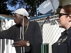 Criminal Forced To Give Big Black Cock To Sex Mad Milf Police