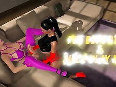 New uniforms in a 3d animation 3men 1girl massage sex game