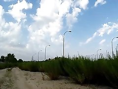walking first time squirting lesbian near a road