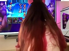 Hottest Petite fucked while plays Nutaku Games - when have dating scan slow motion cumshot