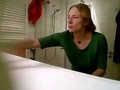 Mature German caught in the shower 2