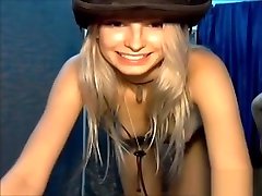 blonde girl on cam in tiny titty teens forced hat strips