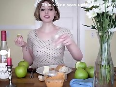 Topless Sloppy Eating with Dark Makeup--Daisies Film Club